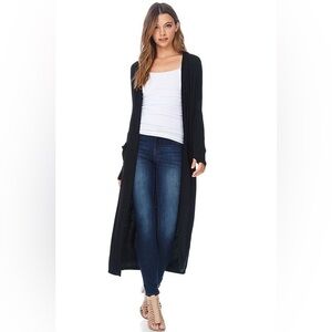 Elegant Black Women's Cardigan